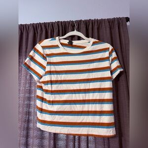 Wild Fable Striped Crop Top